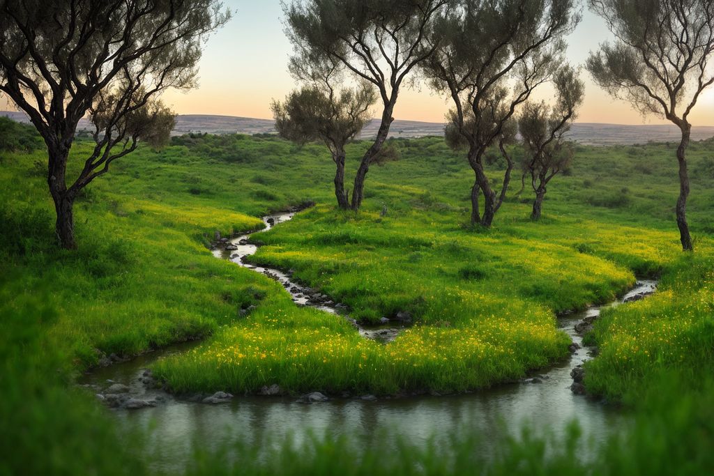 תמונה זו נוצרה על ידי NOVITA בינה מלאכותית טיולים בטבע במשגב